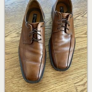 Bacharach Men's 10 Brown Leather Oxford Dress Shoe